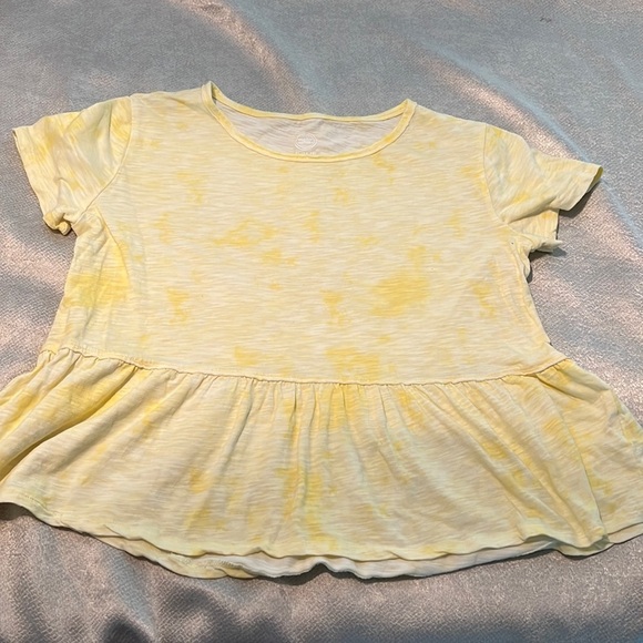 Wonder Nation Girls’ Peplum Top with Short Sleeves, Size XL 14/16 - Picture 5 of 8